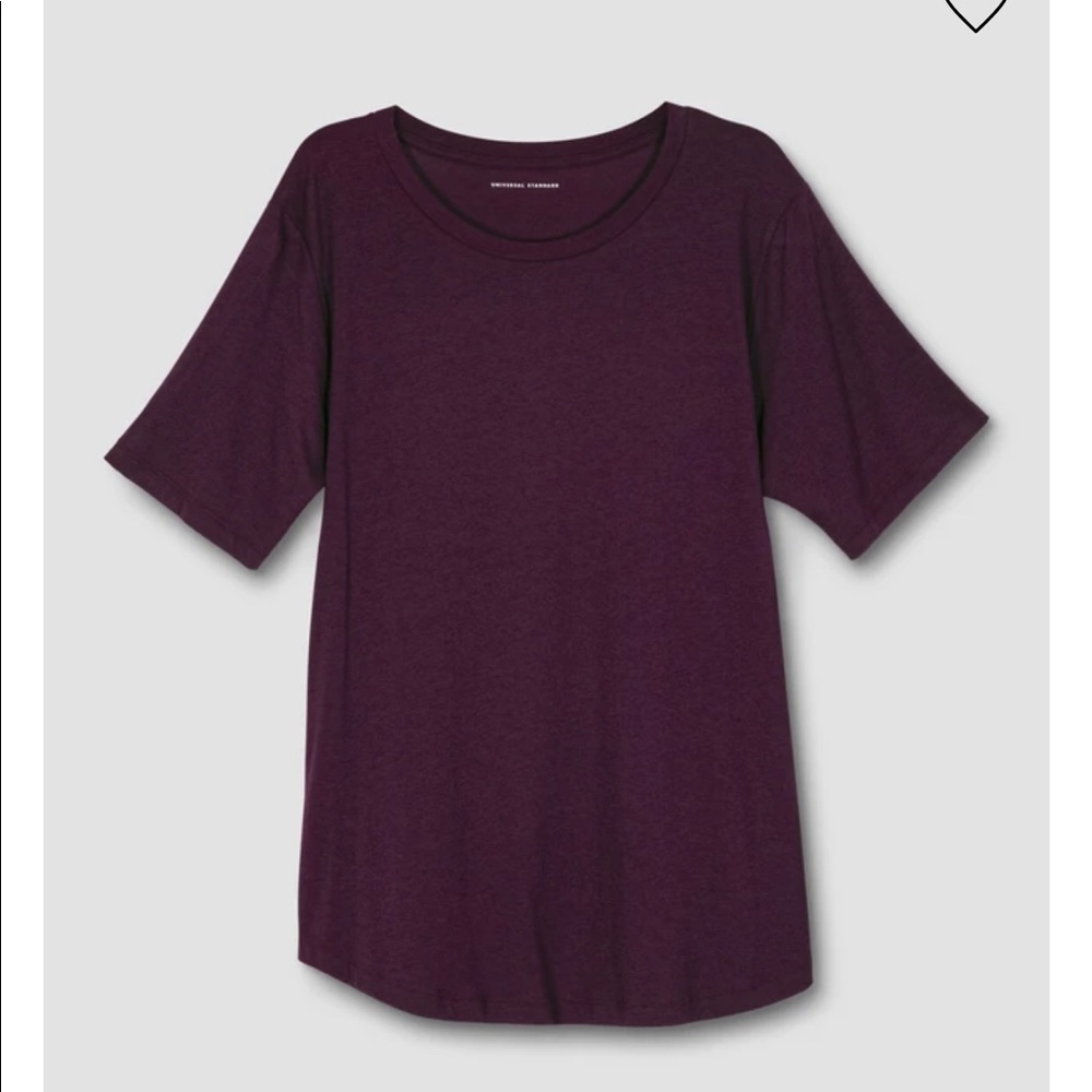 Universal Standard Eggplant Tee Rex